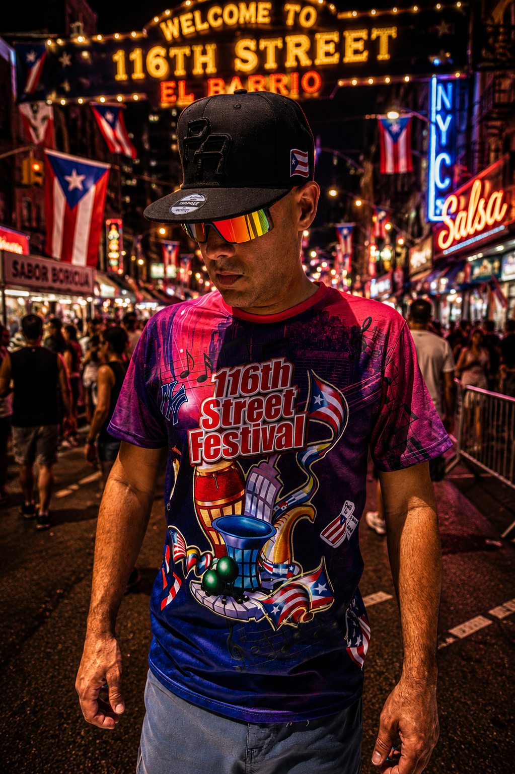 116th Street Festival T-Shirt – Puerto Rican Festival Edition