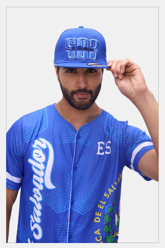 Tainowears El Salvador Caps Exclusive Design blue