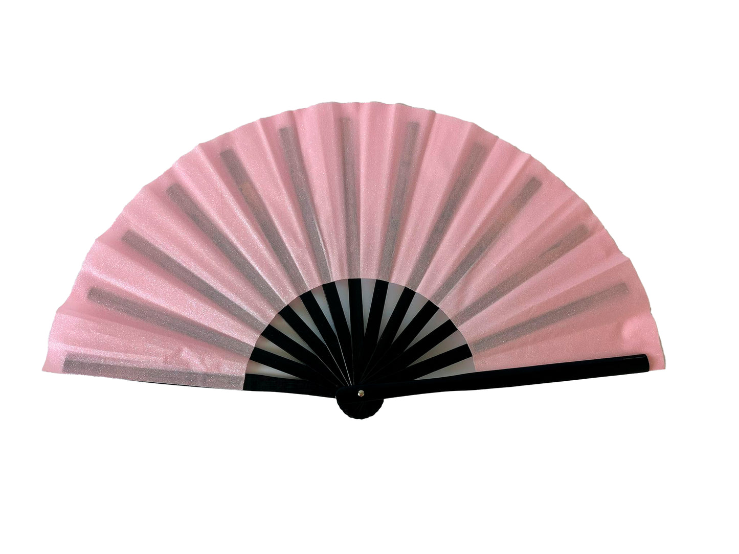Glitter Folding Hand Fan – Strong Bamboo Frame with Loud Clack | Sparkly Festival Fan in