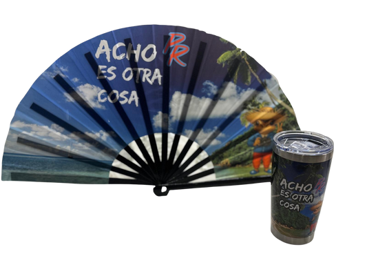 Boricua travel cup with ACHO PR ES OTRA COSA design