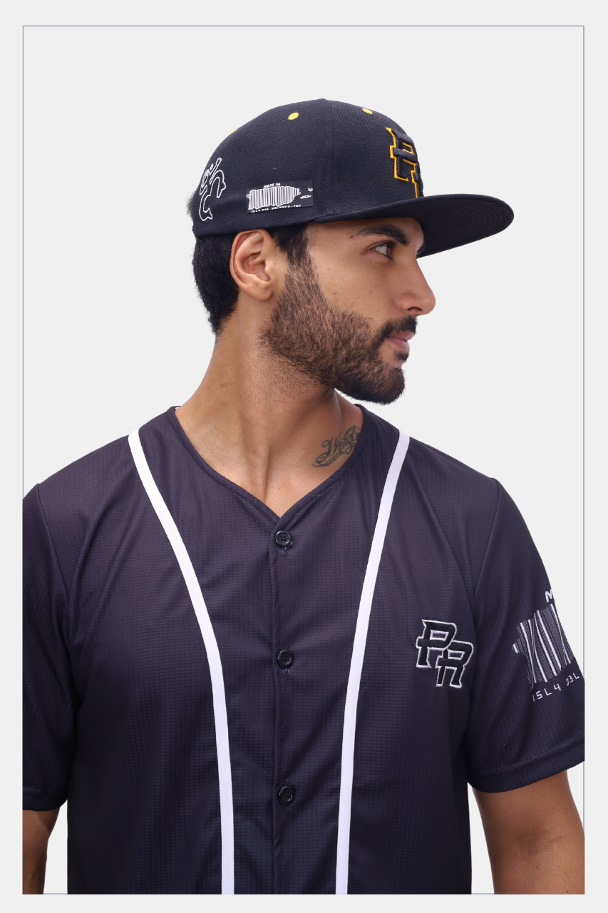 Puerto Rico Hat - Black 5D Embroidered Snapback with Patches