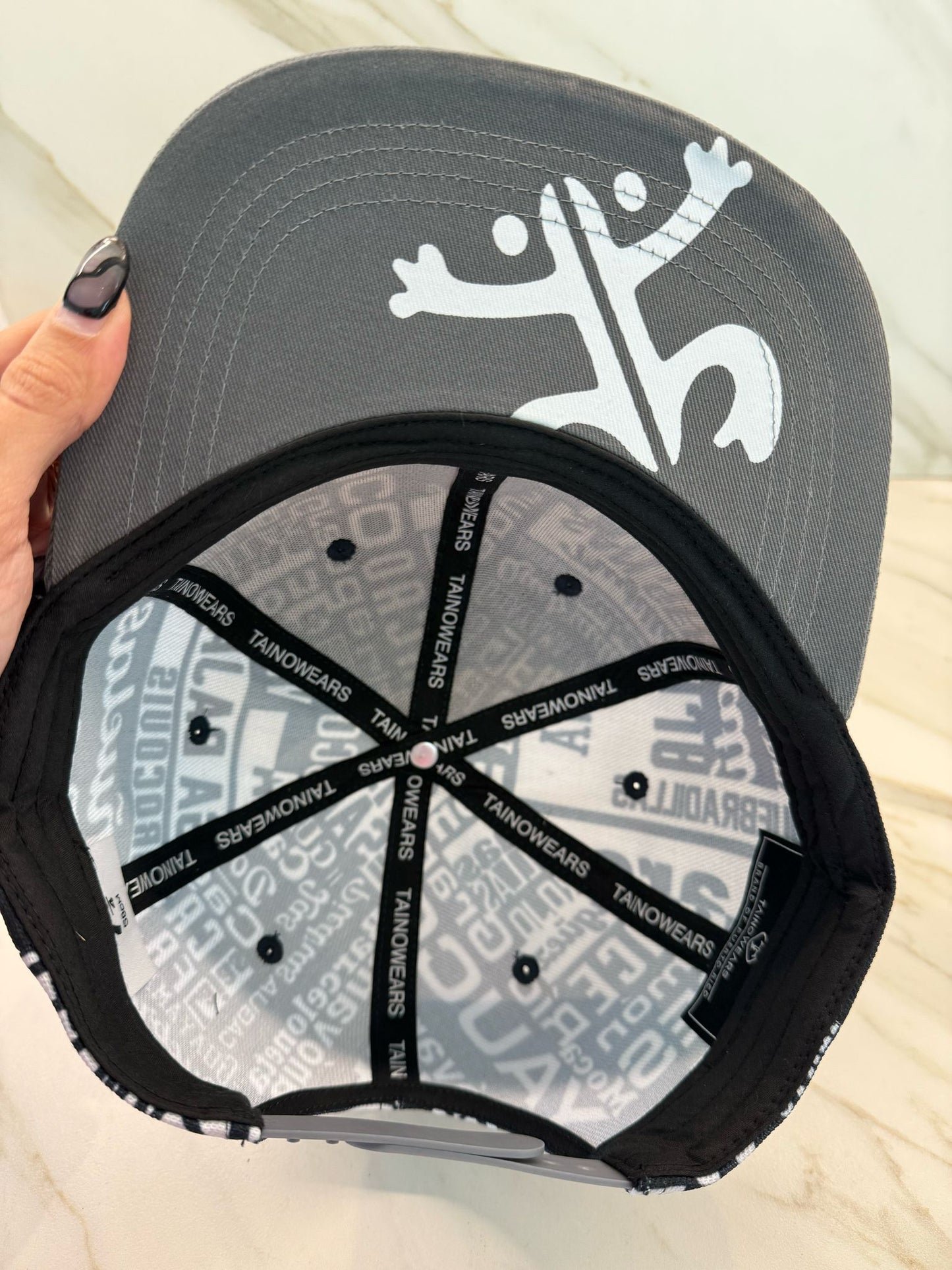 Puerto Rico Black Snapback Hat with 78 Towns & Silicone Patch