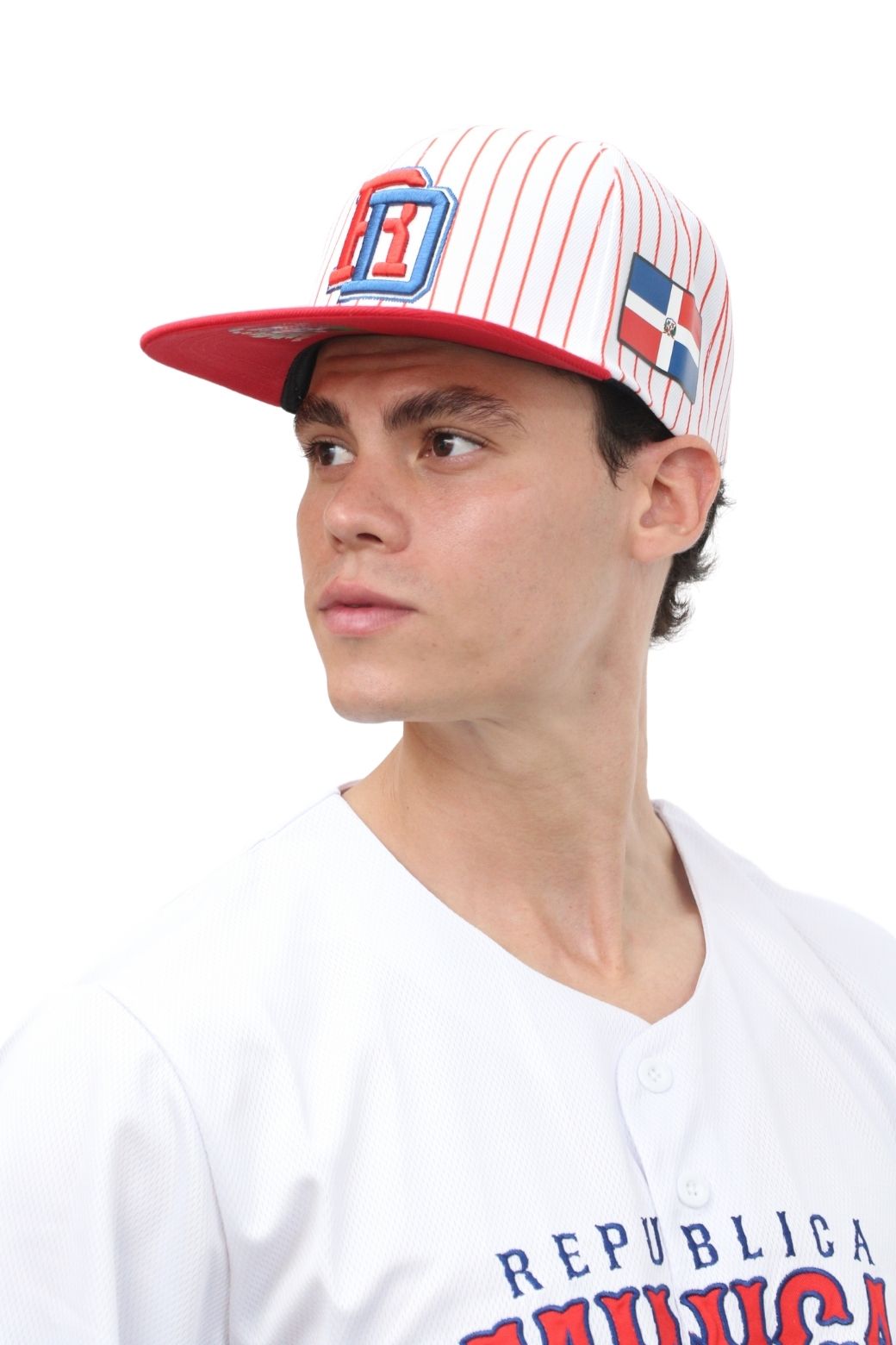 HeadzFlex Republica Dominicana Coat of Arms |Structured Crown, Embroidered , Flatbill