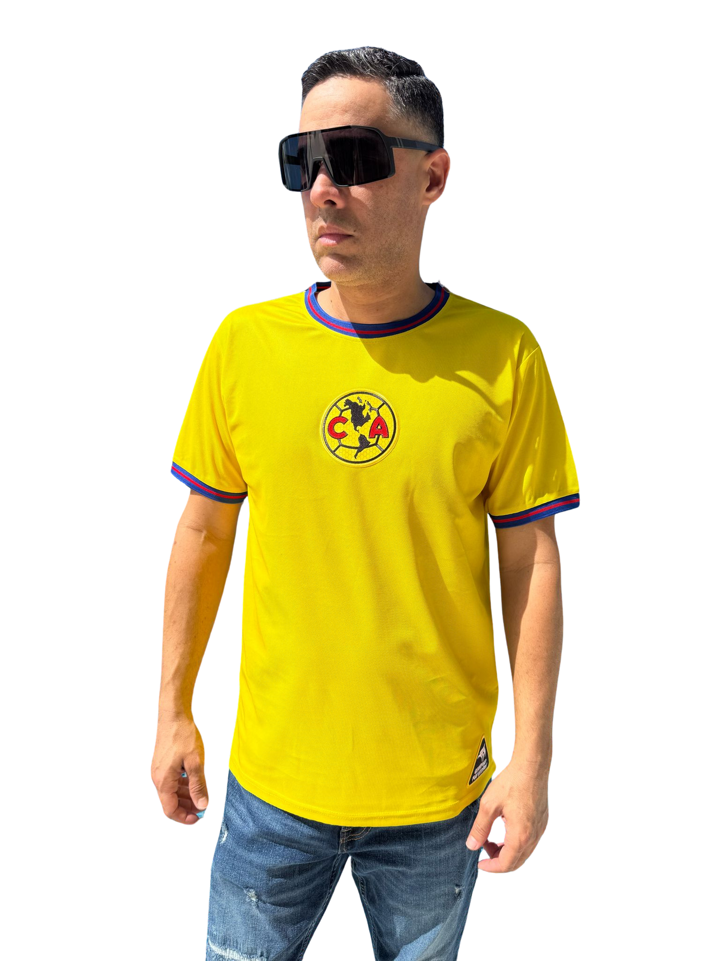 Club América Soccer Jersey   Premium Yellow & Blue Design with Moisture-Wicking Fabric