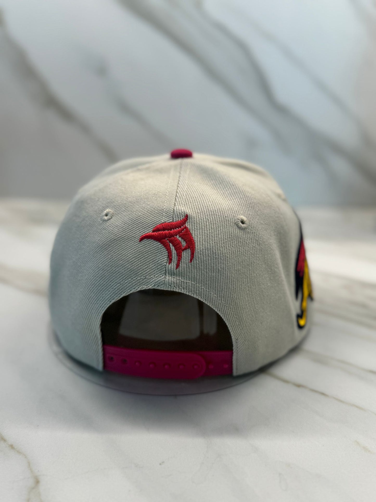 Atlanta Baseball Cap - Beige with Red Flatbill | Premium Embroidery & Iconic Eagle Symbol