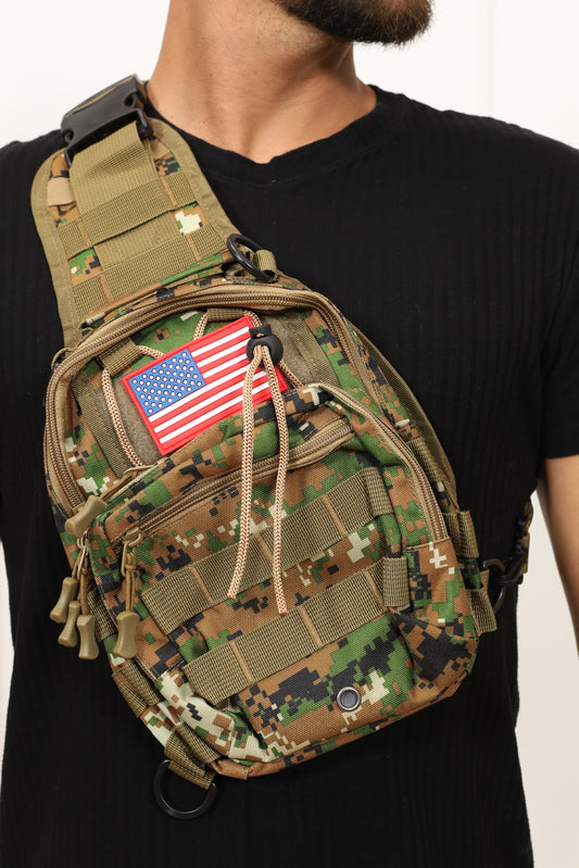 Tactical Shoulder Sling Bag – Small Outdoor Chest Pack for Men, Military Puerto Rico