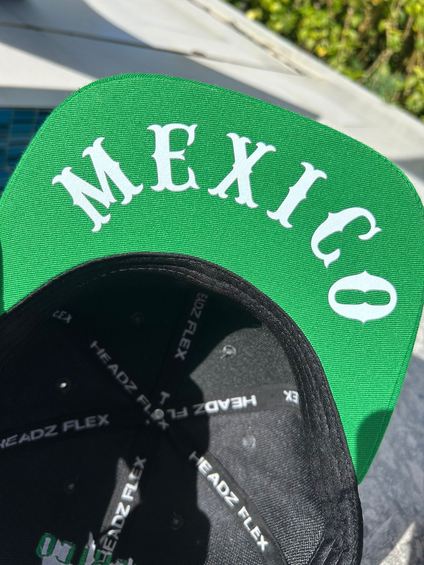 Katrina Cap Mexico – Black 3D Embroidery, Mexico Map & Maya Symbols, High Crown Snapback, Flatbill