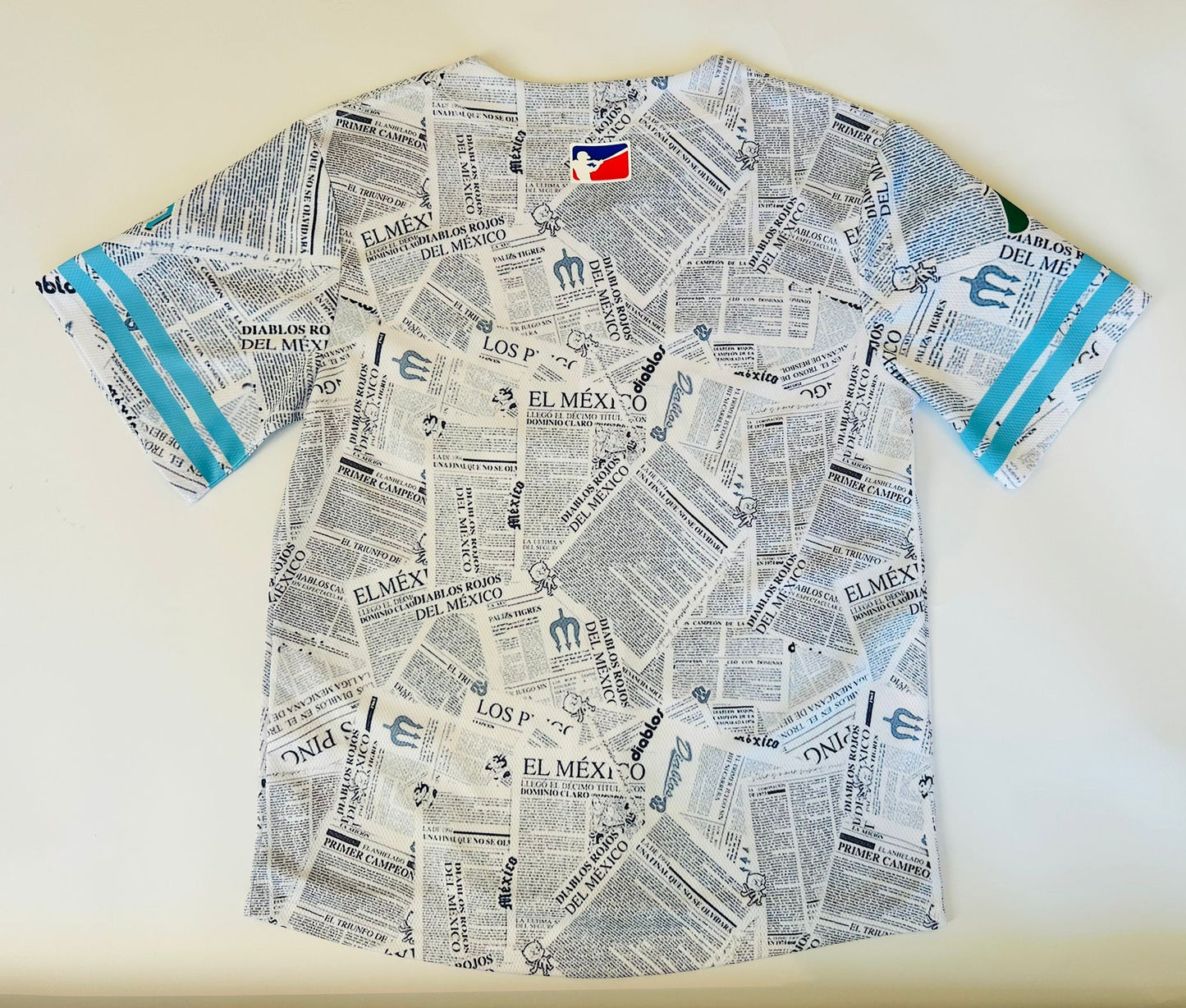 Headzflex Diablos Rojos del México Fan Jersey: Premium Design, Newspaper Print