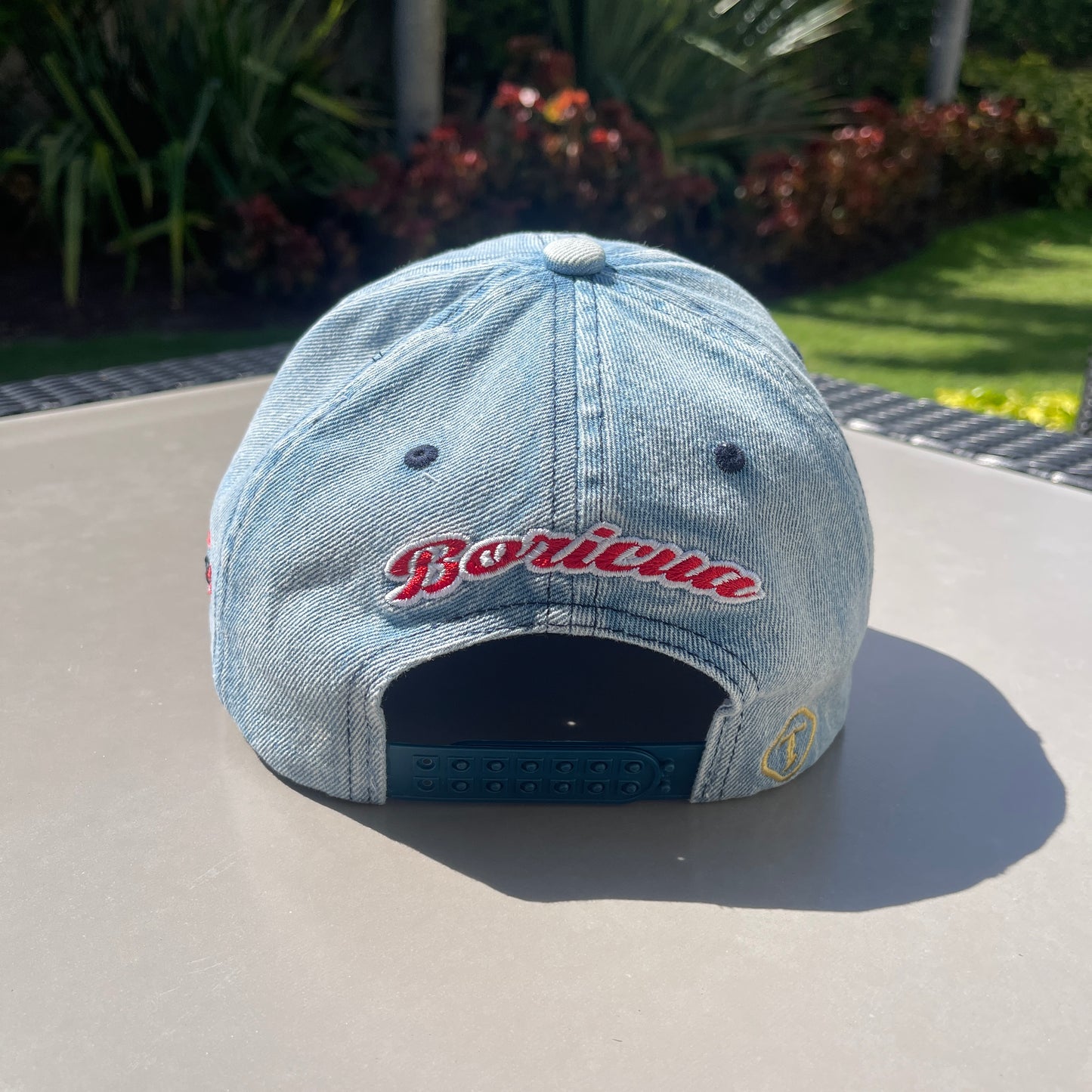 Puerto Rico Caps Flor Maga Denim Snapback