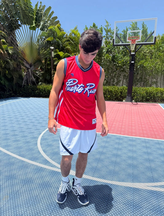 Puerto Rico Premium Basketball Jersey – Red Flag Edition