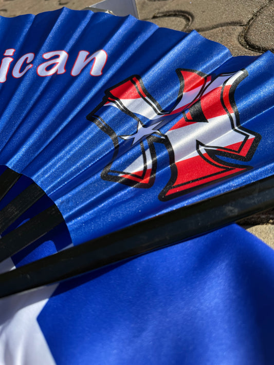 NewYorican Folding Fan – Puerto Rican  Bamboo Frame | NYC Boricua Festival Accessory