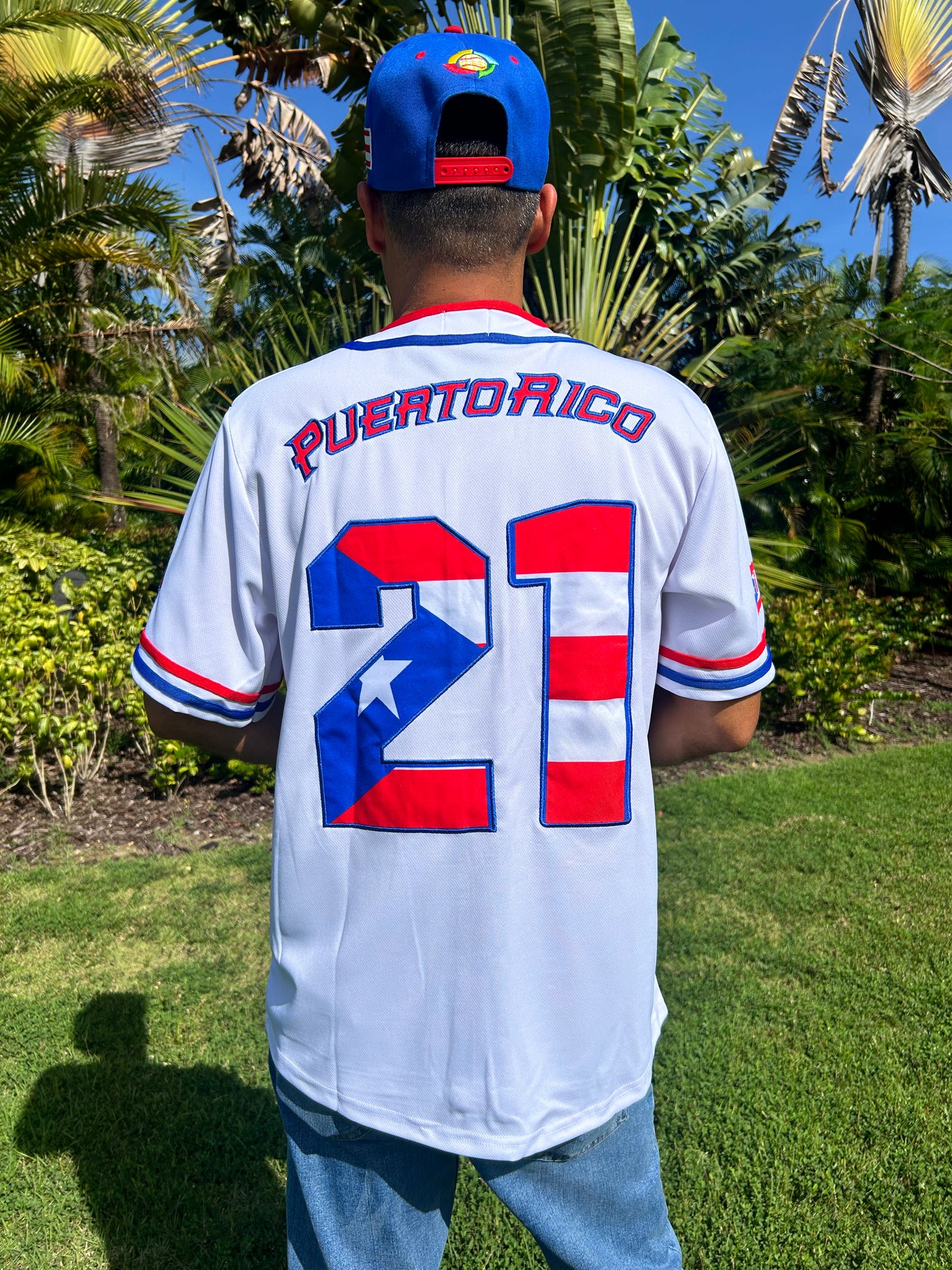Puerto Rico Baseball Jersey – Iconic Coqui, El Morro & #21 Tribute in Premium Fabric