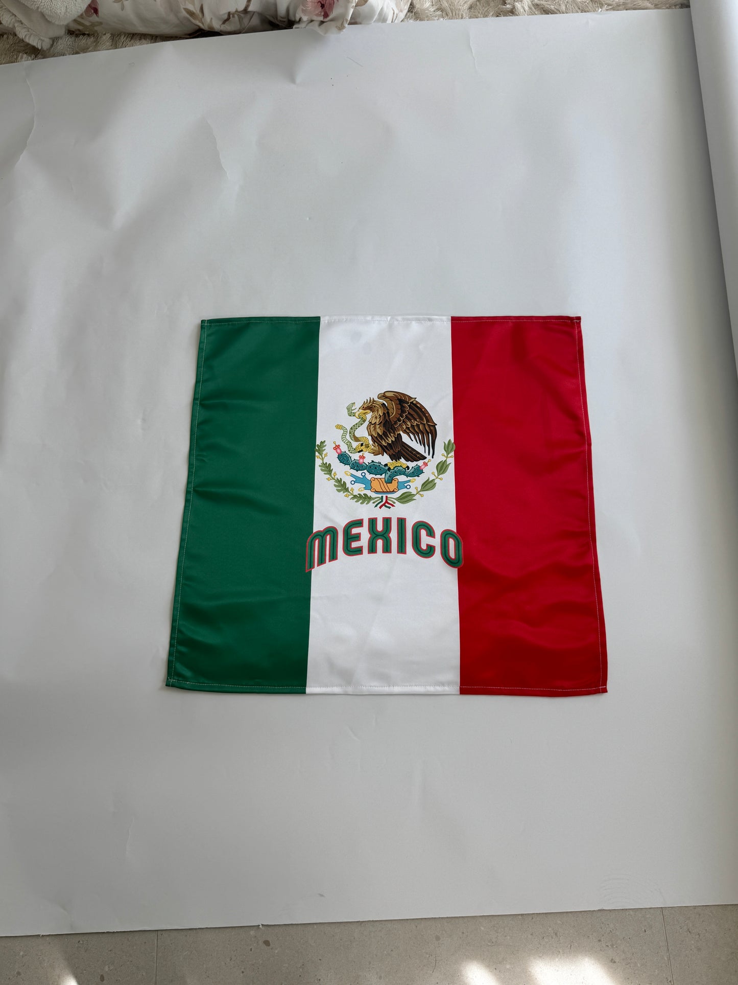 Mexico Flag Satin Head Scarf Bandana, Neck Sccarf Unisex