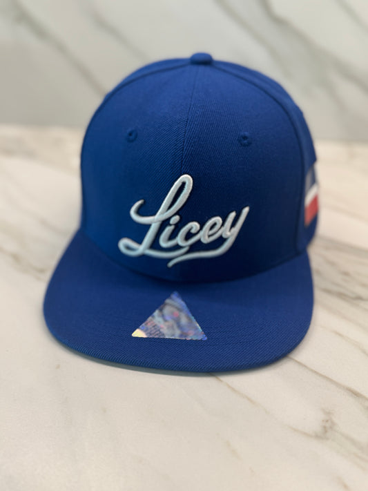 Dominican Republic Blue Snapback Hat – Premium Embroidered Flat Brim Cap | HeadzFlex®