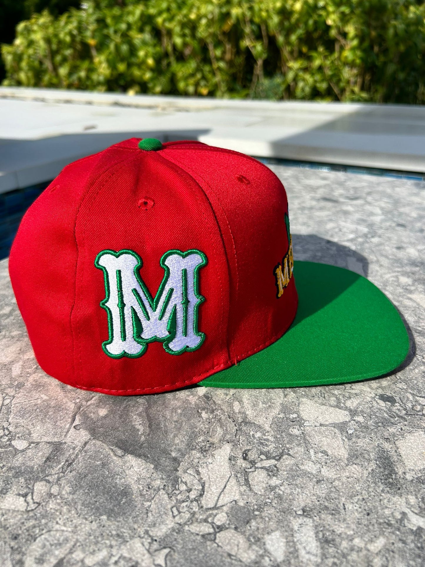 Headz Flex Mexico Eagle Cap – 5D Embroidered Snapback with Maya Symbol Brim