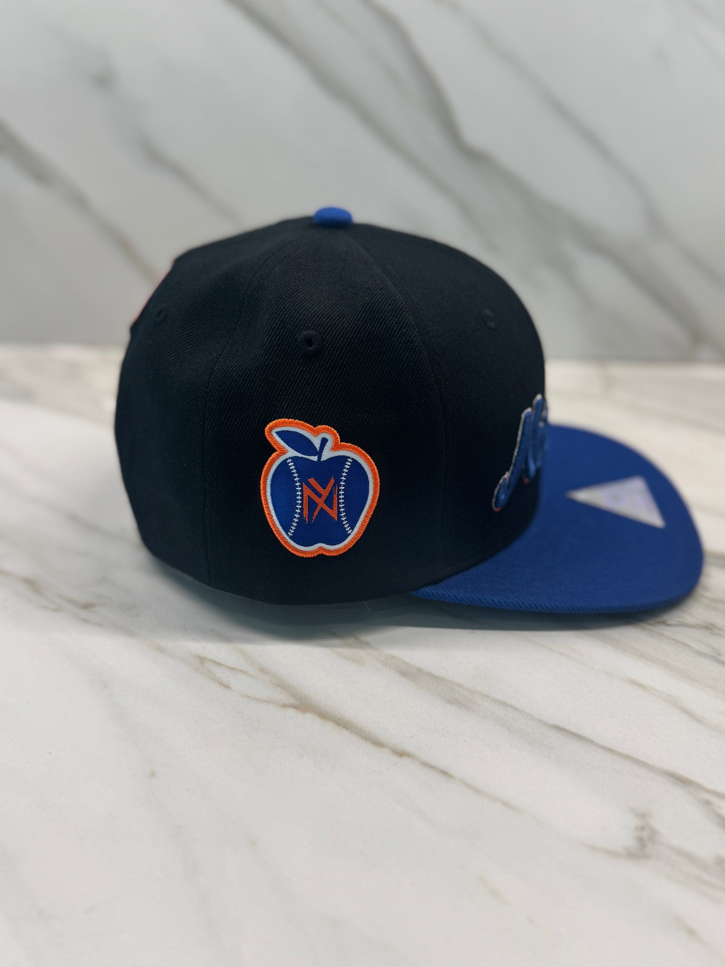 New York Manhattan Snapback Cap Structured Crown, Adjustabl