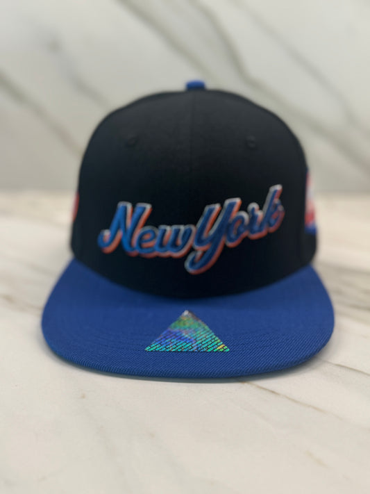 New York Manhattan Snapback Cap Structured Crown, Adjustabl