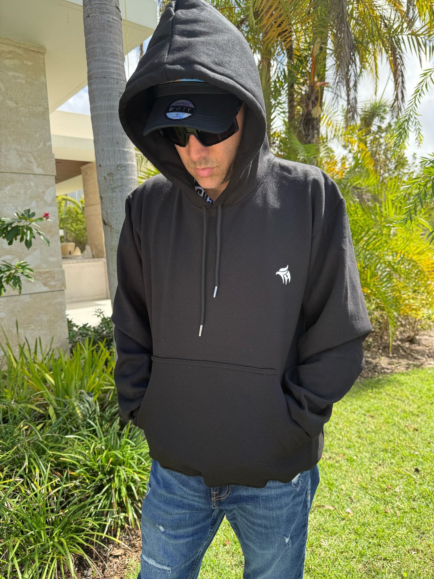 Peruvian Cotton Rhinestone Skull Hoodie – Limited Edition