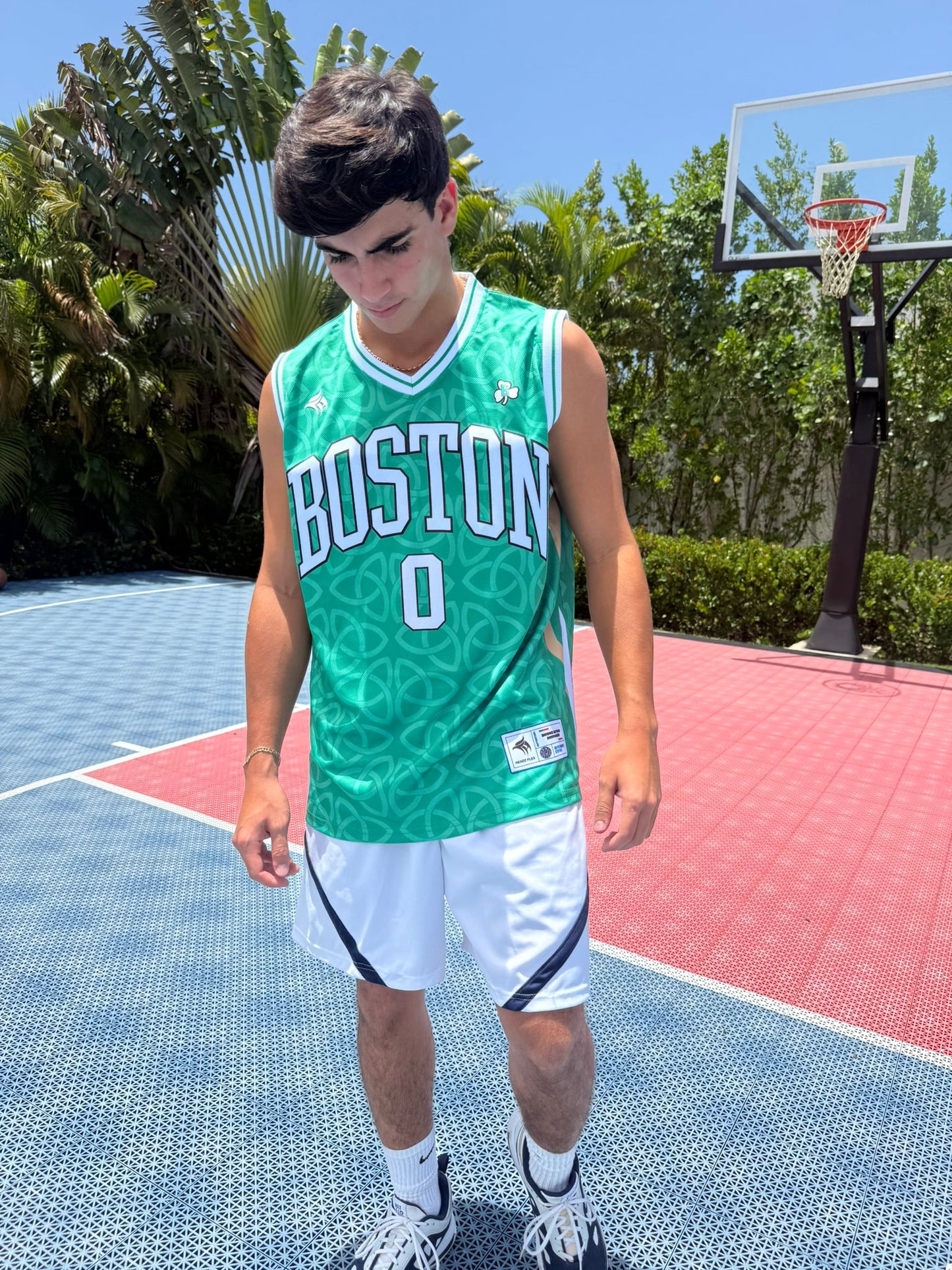 Green Boston Basketball Jersey #0 – Premium Sleeveless Athletic Top