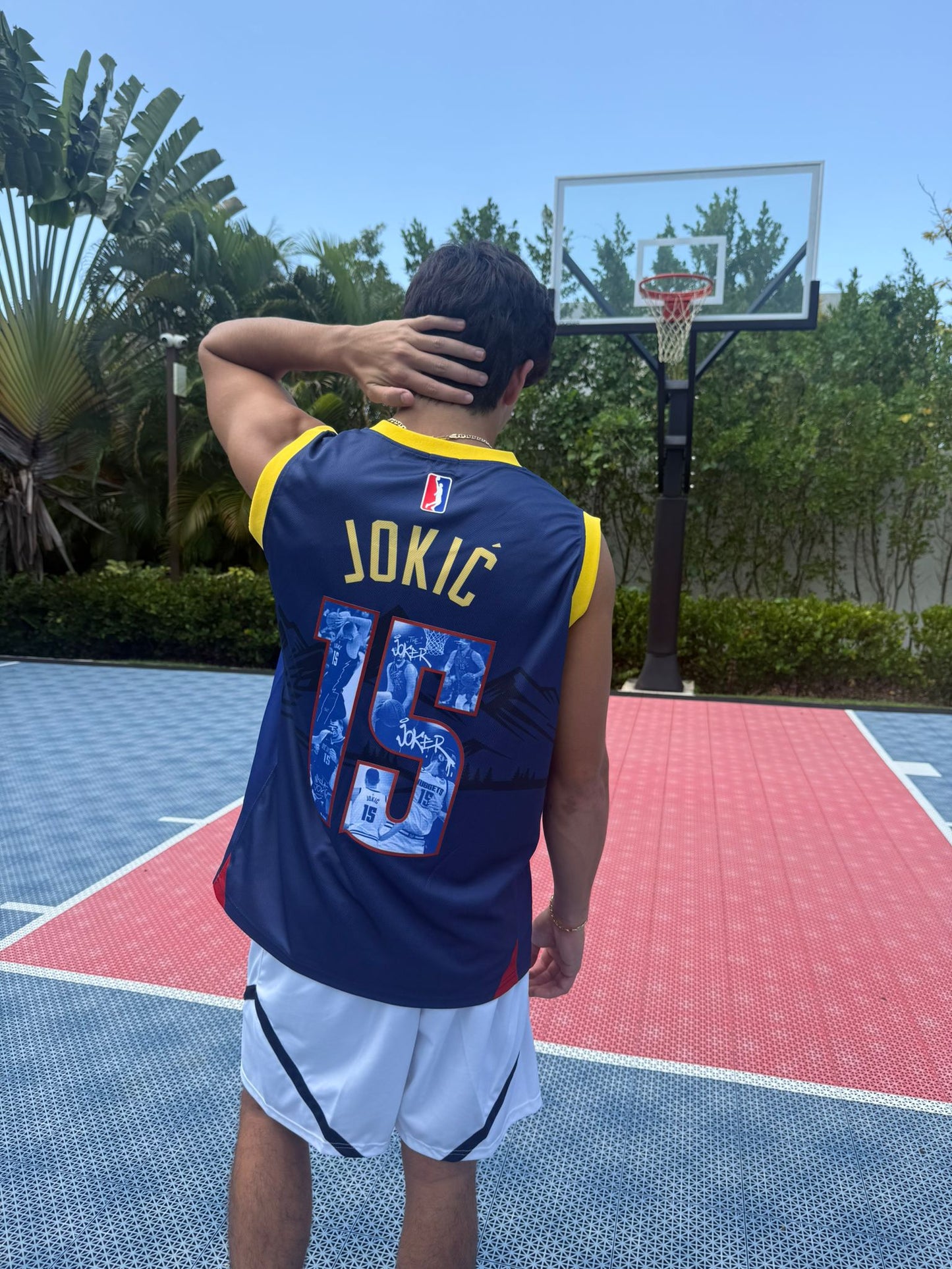 Denver Blue Basketball Jersey #15 – Lightweight, Breathable, Streetwear Style for Men & Youth