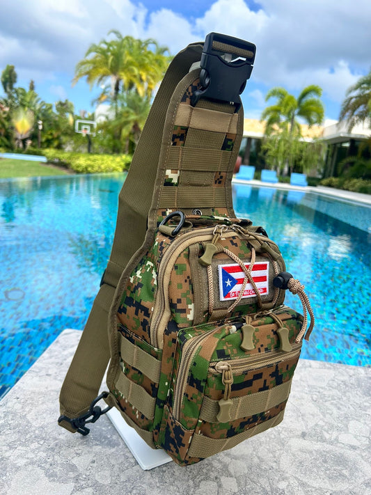 Tactical Shoulder Sling Bag – Small Outdoor Chest Pack for Men, Military Puerto Rico