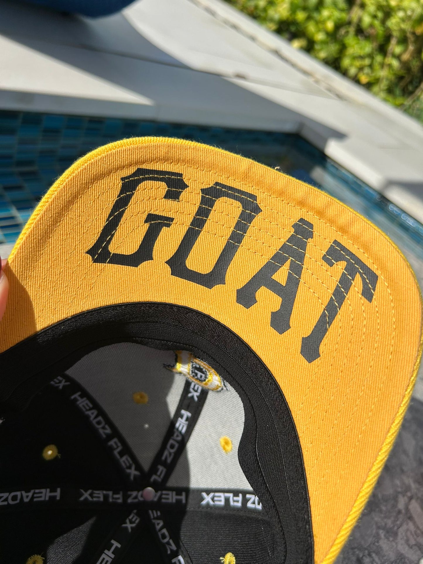 Clemente Baseball Cap – Black and Yellow GOAT Tribute Cap