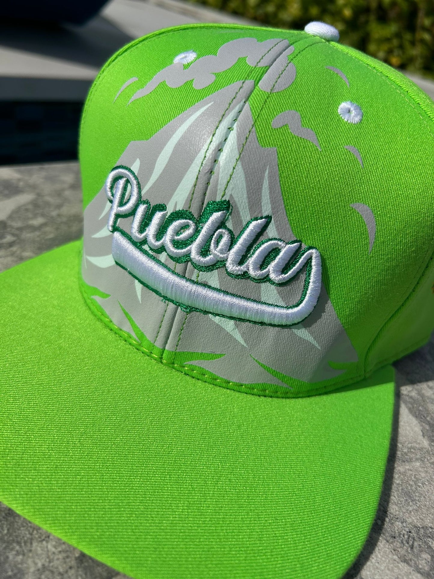 Headzflex Mexico Puebla  Embroidery Cap -Snapback Adjustable - Green Flatbill Unisex
