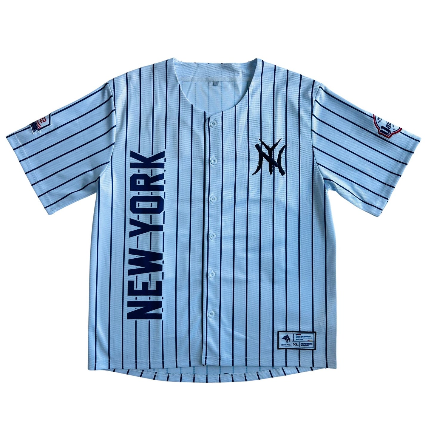 Headzflex  New York  Soto #22 white Baseball Jersey short Sleeve v-neck