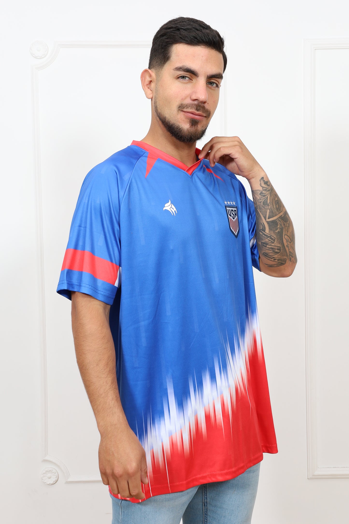 Headz Flex Usa Soccer Jersey  - Classic Version | Lightweight Short Sleeve