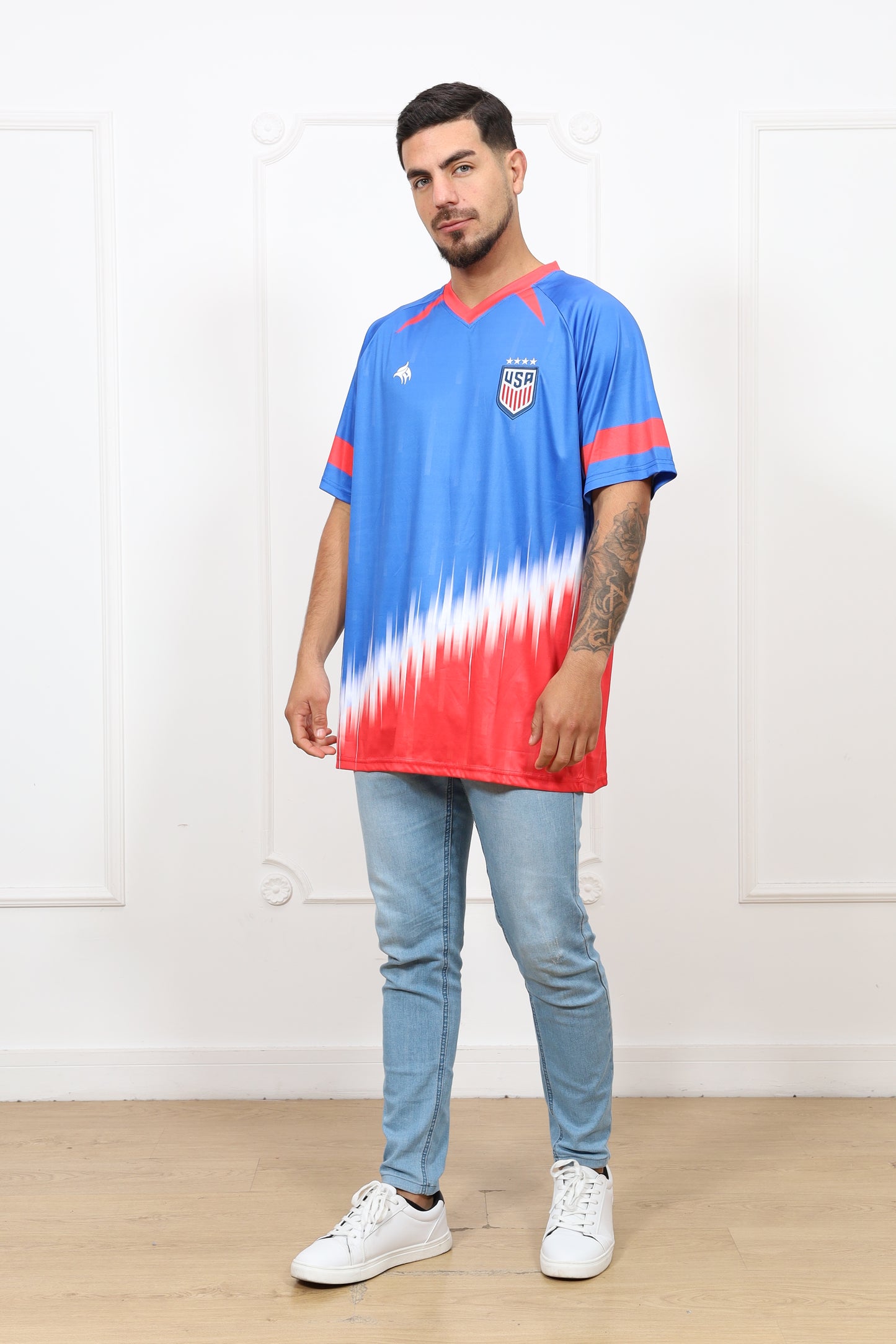 Headz Flex Usa Soccer Jersey  - Classic Version | Lightweight Short Sleeve