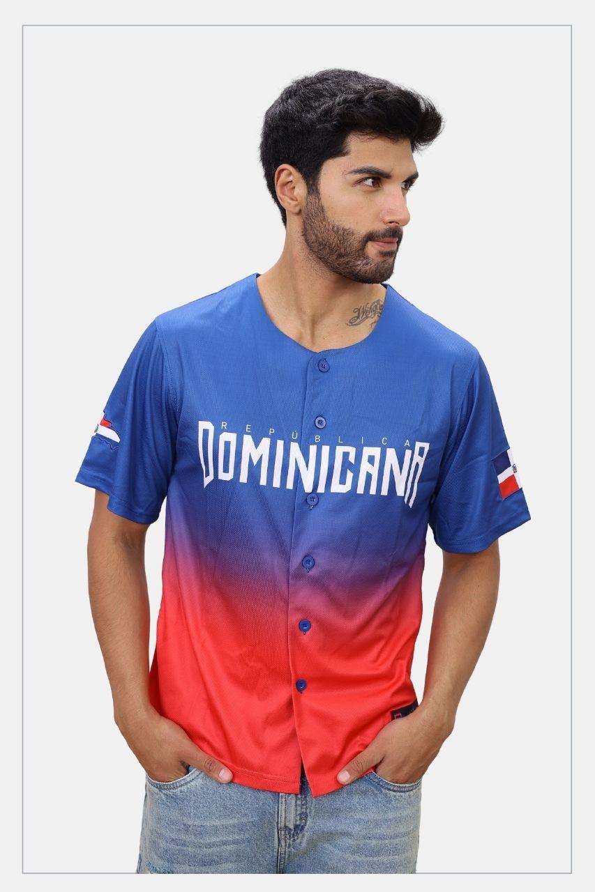 Dominicana Jersey Blue Red - Tainowears NYC