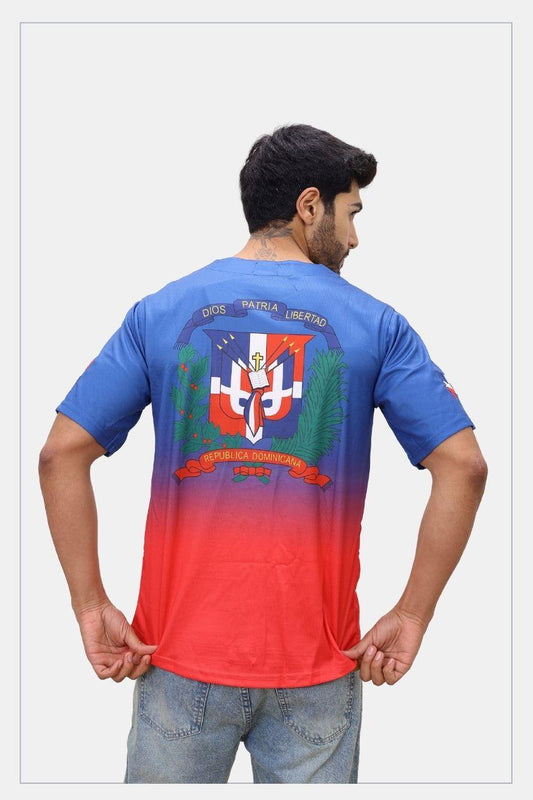 Dominicana Jersey Blue Red - Tainowears NYC