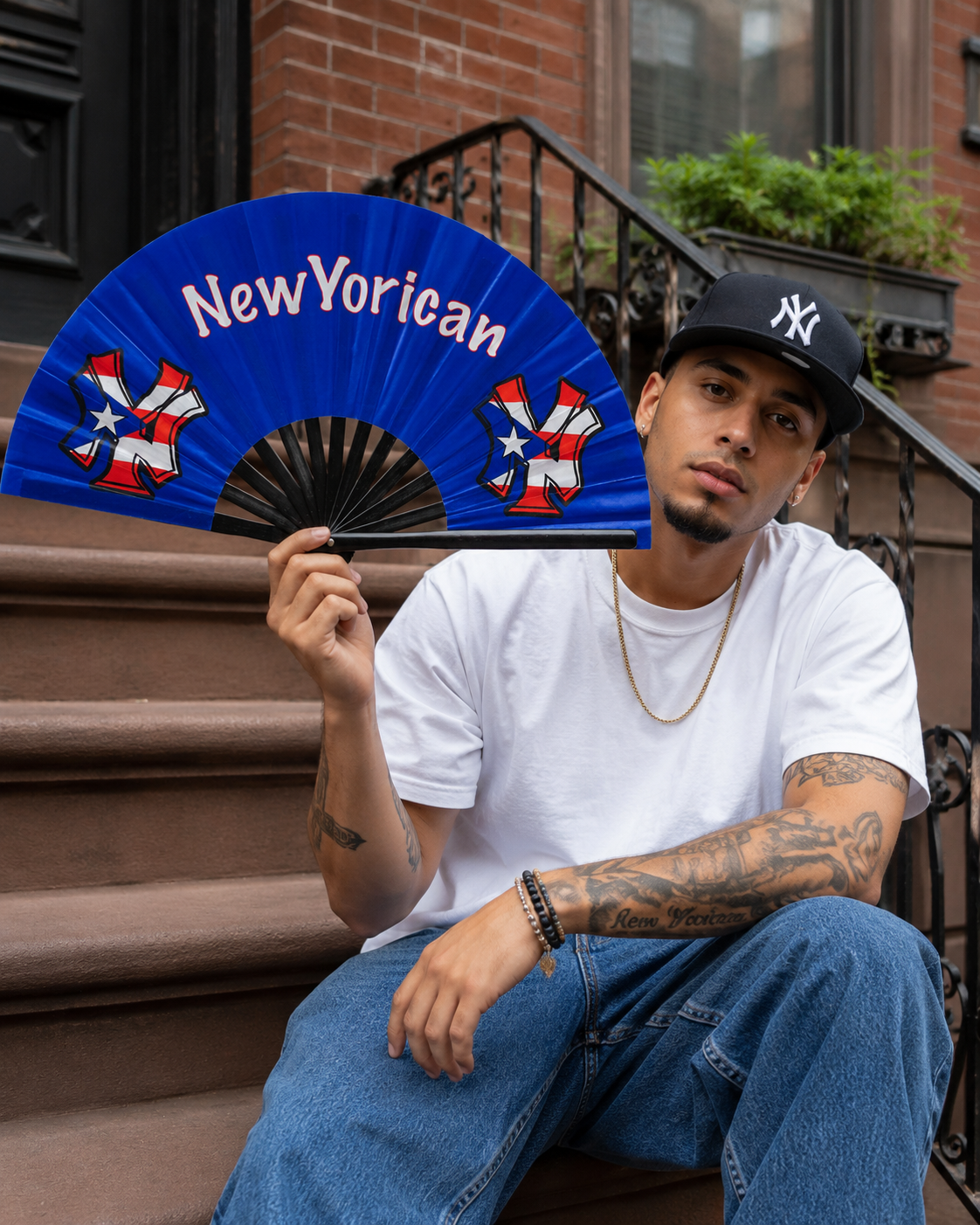 NewYorican Puerto Rico Folding Fan – NYC Boricua Clack Fan