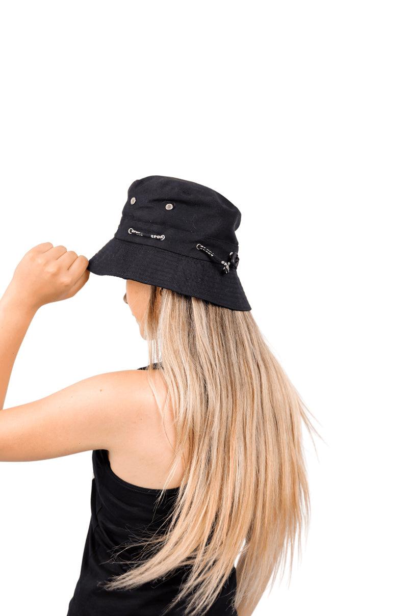Puerto Rico Bucket Hats Black, Unisex, Polycotton - Tainowears NYC