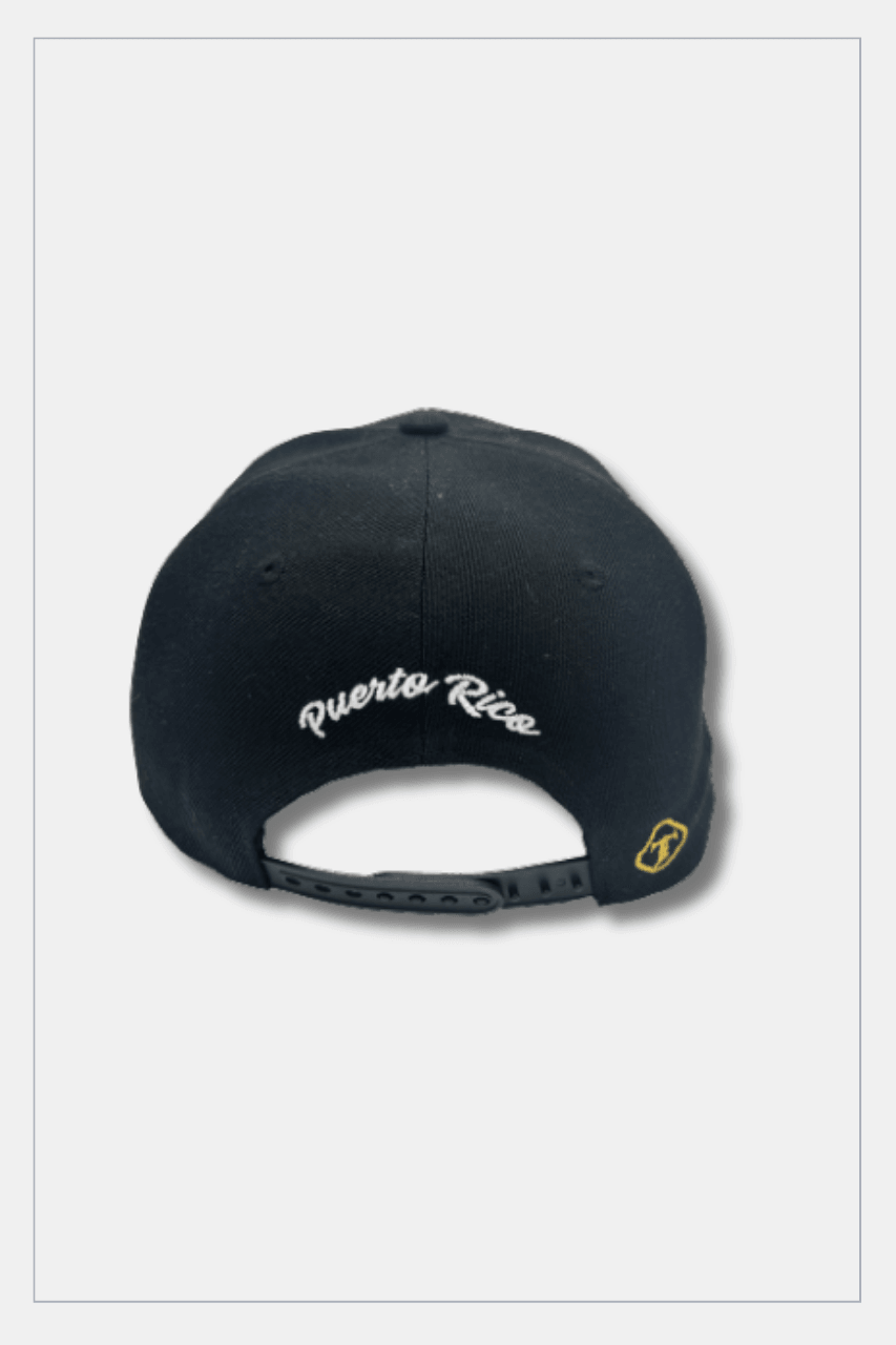 Puerto Rico Caps Exclusive Design Black - Tainowears NYC