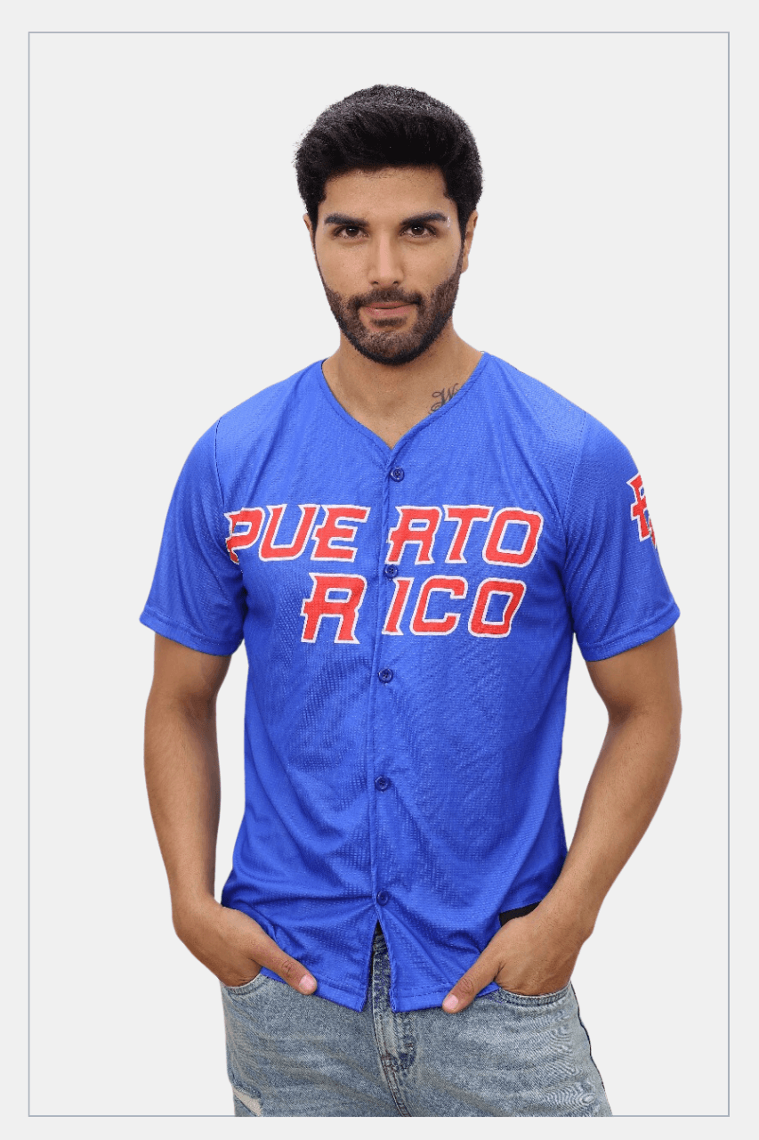 Puerto Rico Jersey Boricua 21 blue - Tainowears NYC