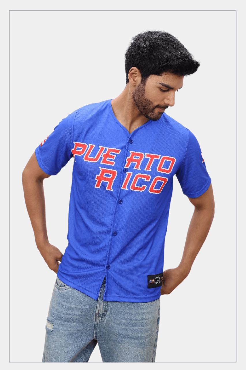 Puerto Rico Jersey Boricua 21 blue - Tainowears NYC