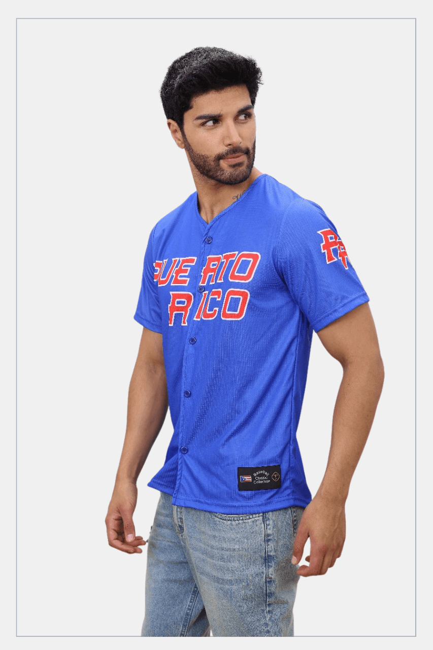 Puerto Rico Jersey Boricua 21 blue - Tainowears NYC
