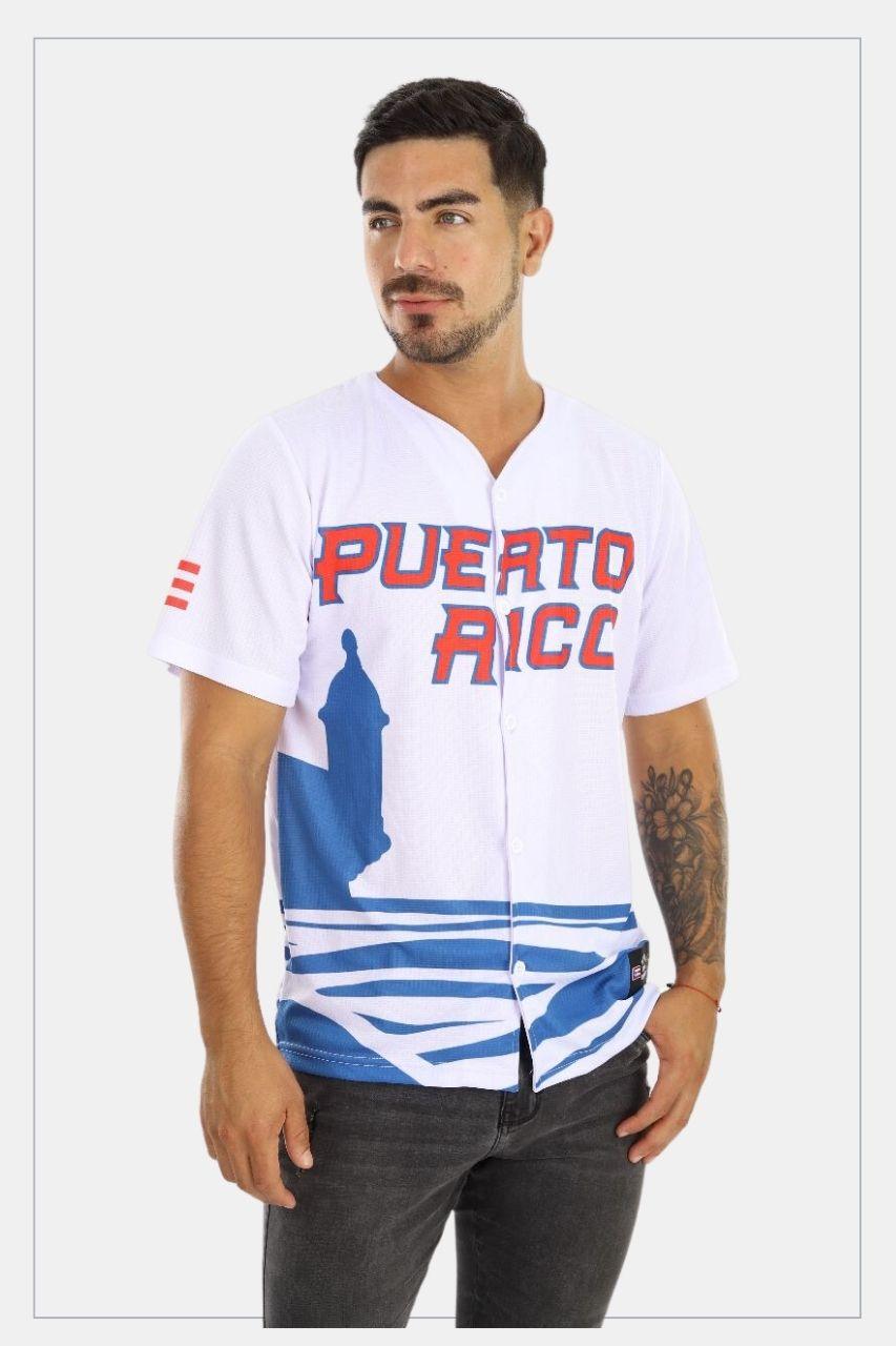 Puerto Rico Jersey Olas Blue - Tainowears NYC