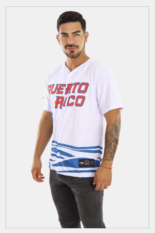 Puerto Rico Jersey Olas Blue - Tainowears NYC