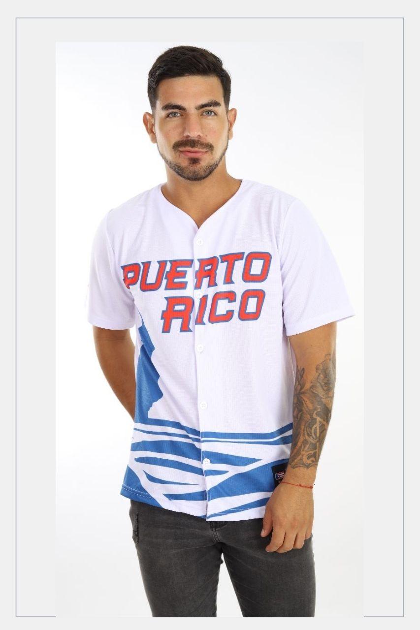 Puerto Rico Jersey Olas Blue - Tainowears NYC