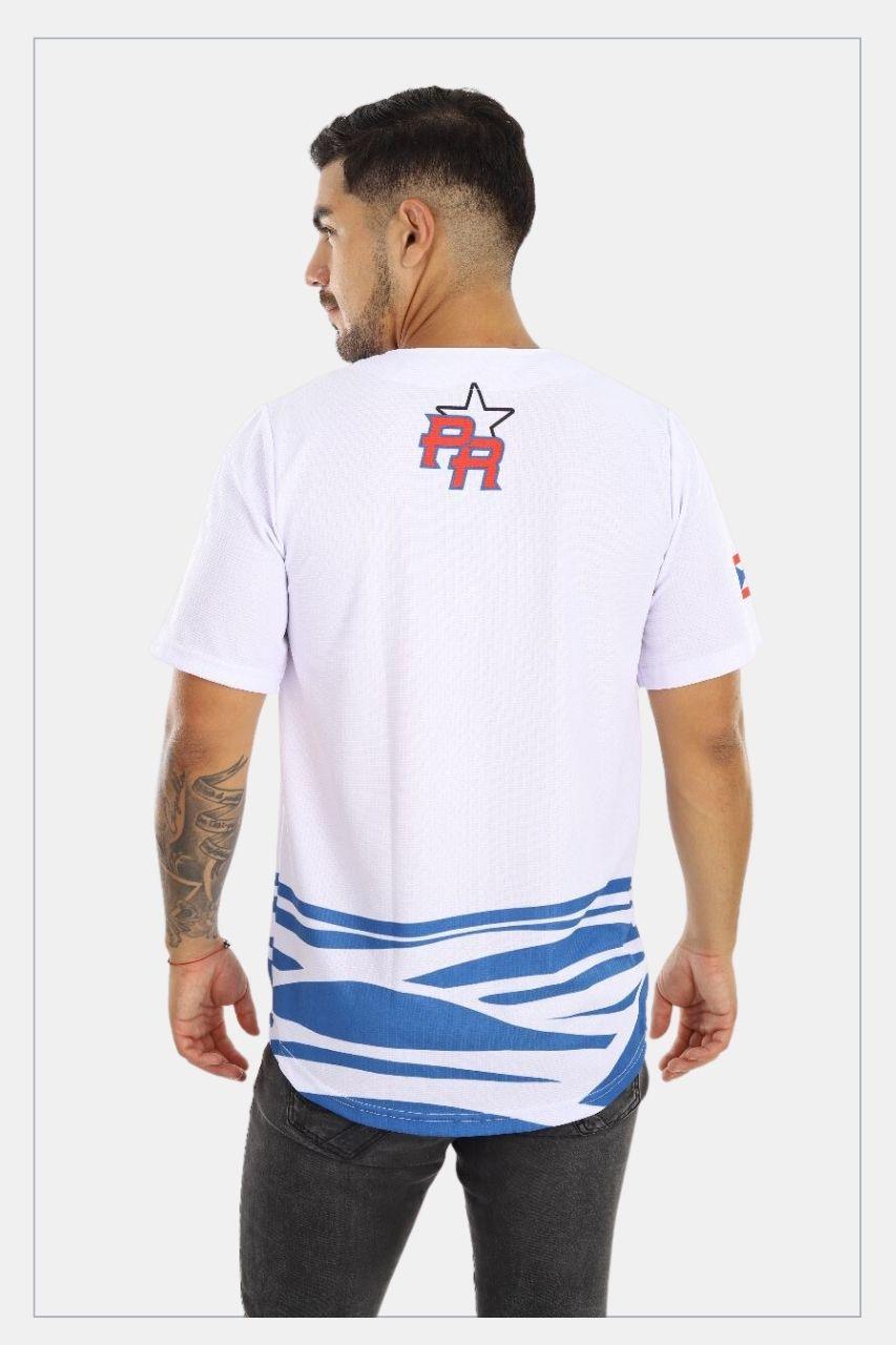 Puerto Rico Jersey Olas Blue - Tainowears NYC