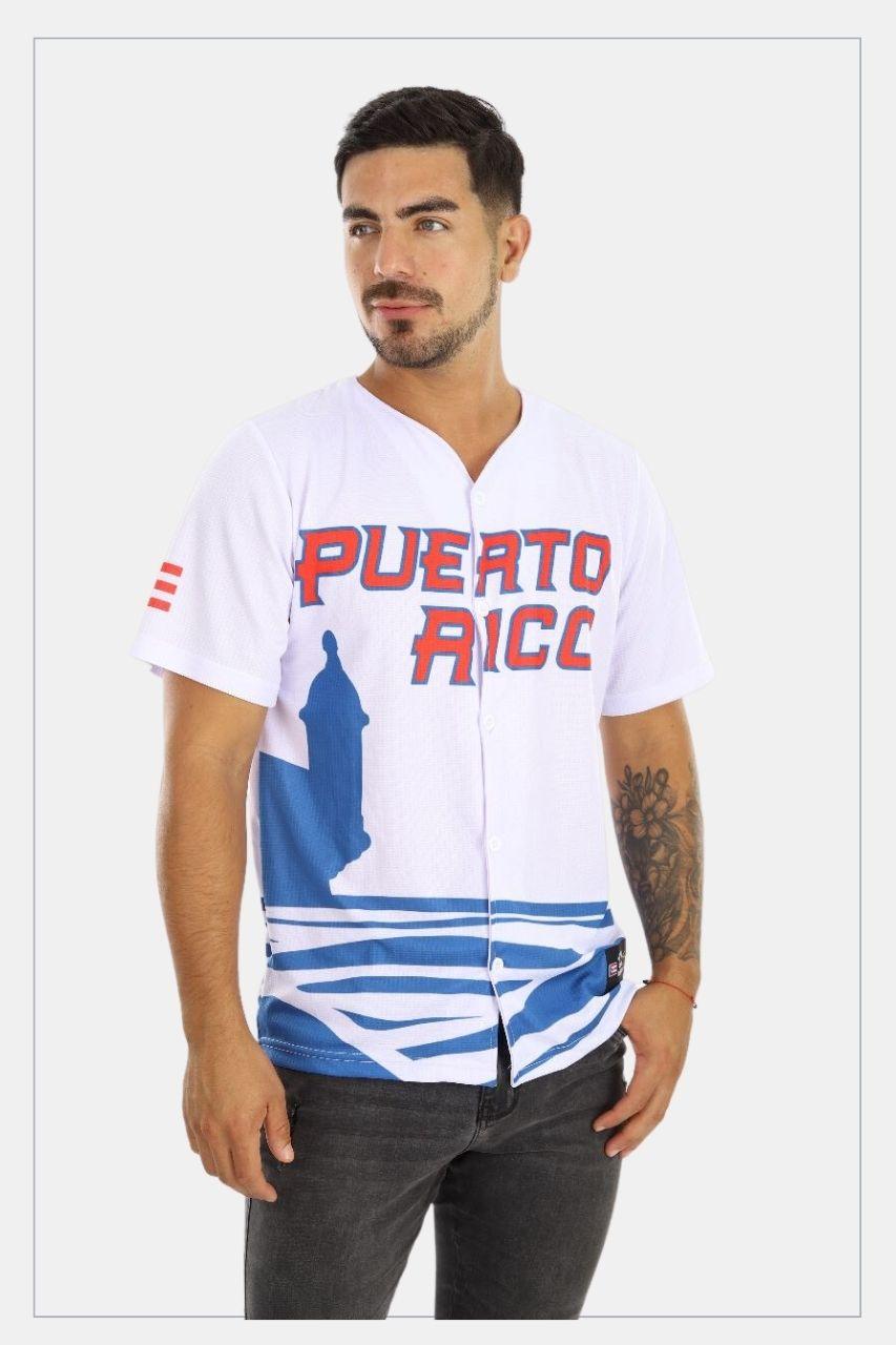 Puerto Rico Jersey Olas Blue - Tainowears NYC