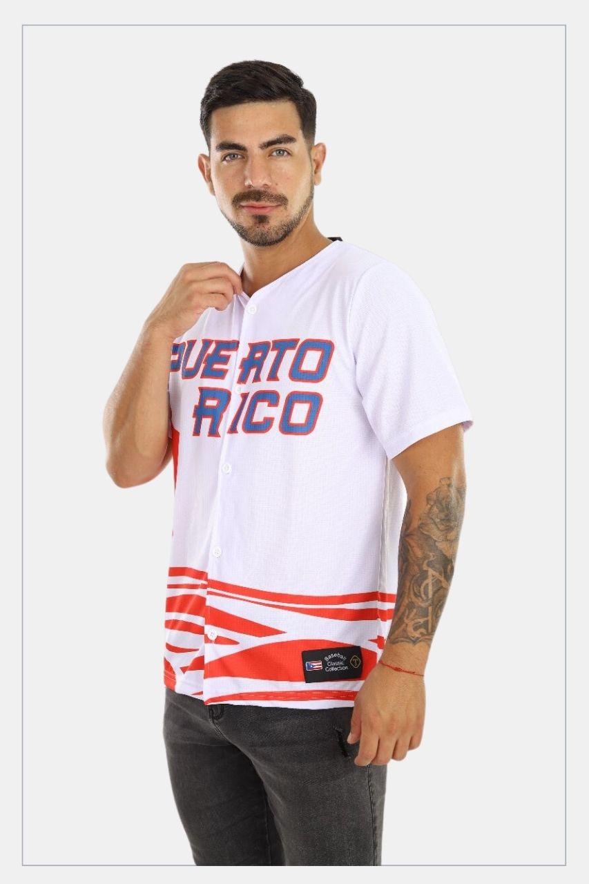 Puerto Rico Jersey Olas Red - Tainowears NYC