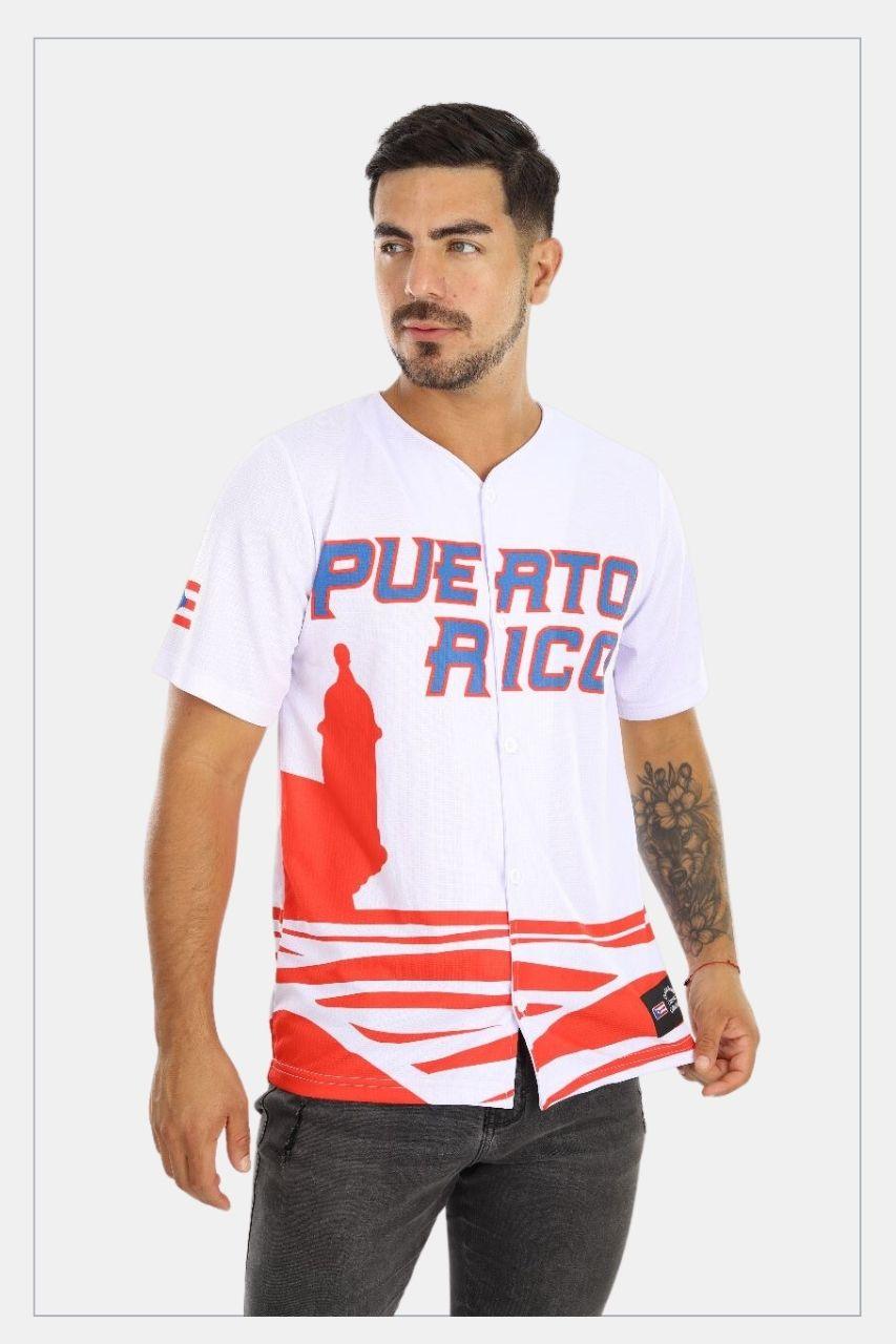 Puerto Rico Jersey Olas Red - Tainowears NYC