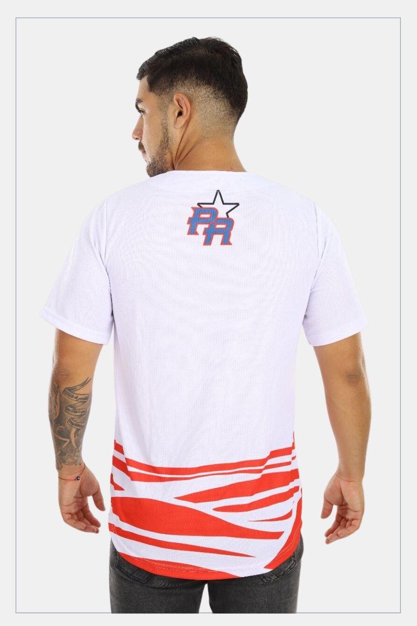 Puerto Rico Jersey Olas Red - Tainowears NYC