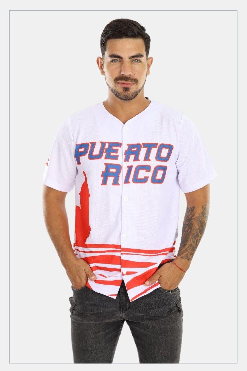 Puerto Rico Jersey Olas Red - Tainowears NYC