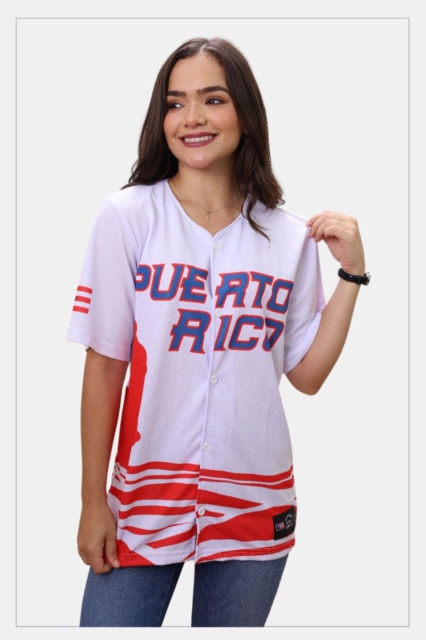 Puerto Rico Jersey Olas Red - Tainowears NYC