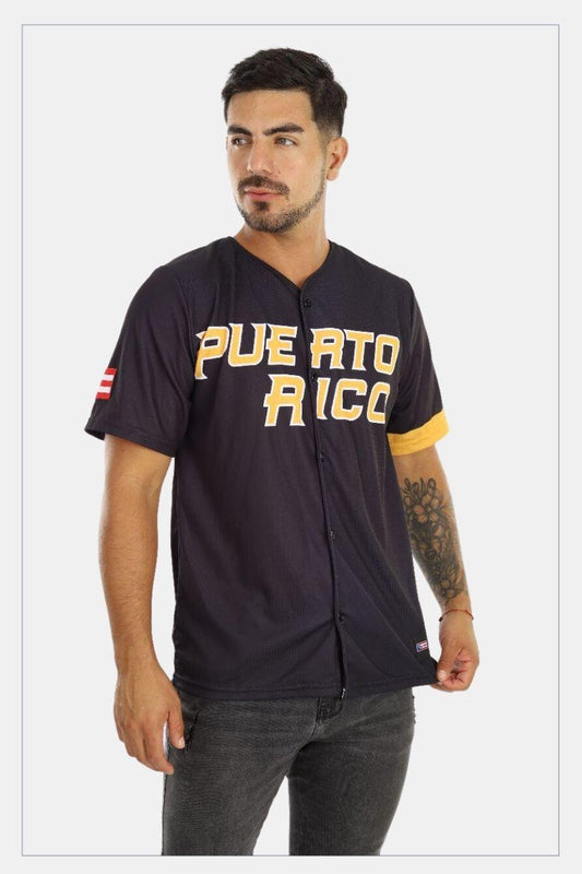 Puerto Rico Jersey PR Clemente Black - Tainowears NYC