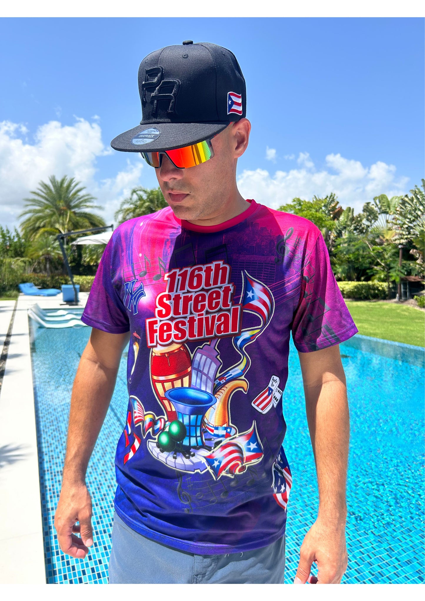 Festival 116th Street New York T-Shirt – Celebrate Salsa & Puerto Rican Culture